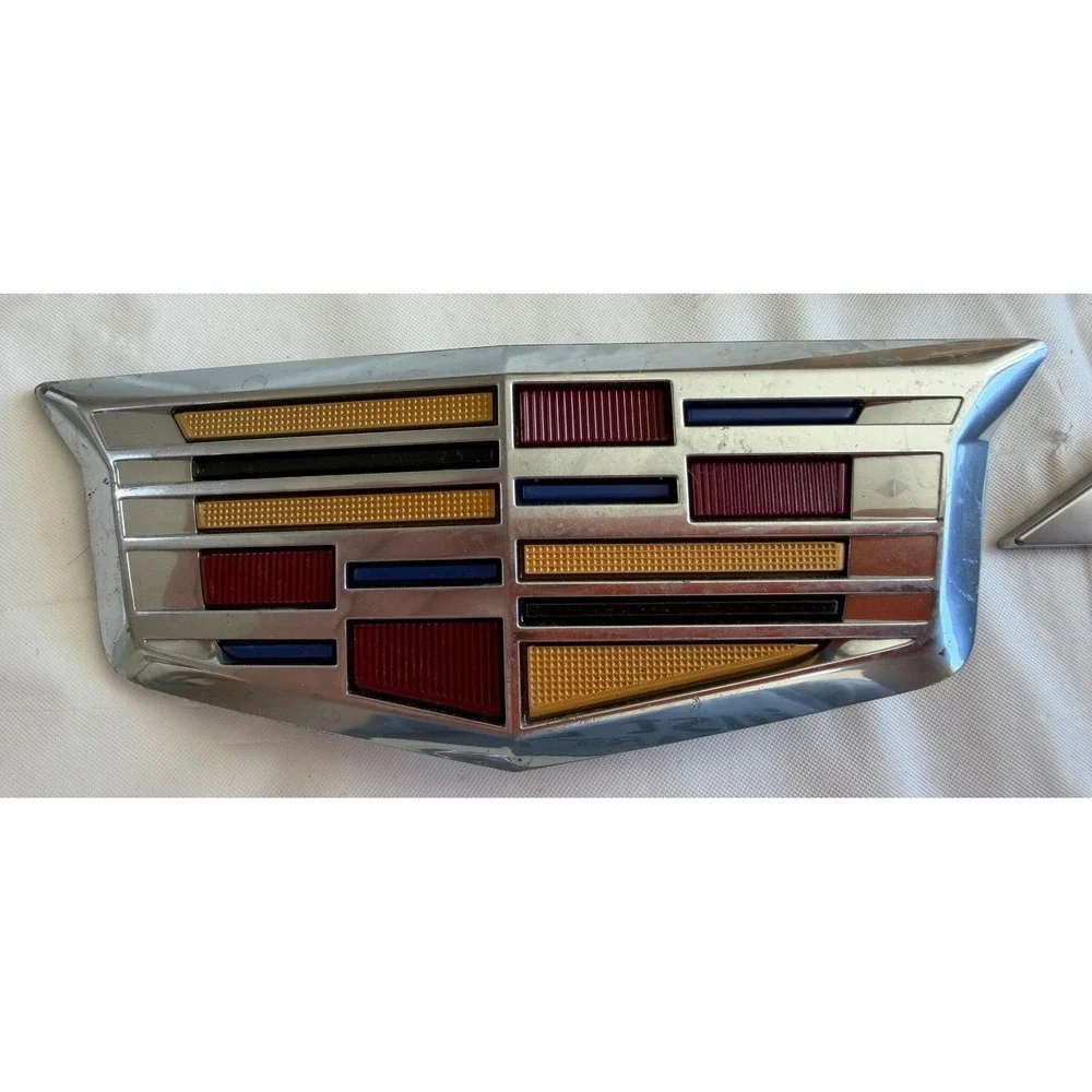 Cadillac GM Emblem Badge Lot Vintage Modern Crest Wreath Mark of Excellence